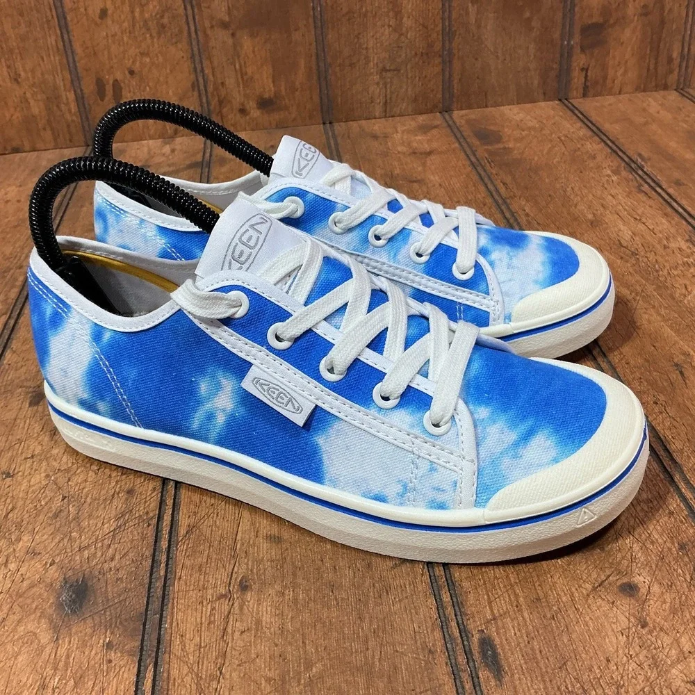 Keen Womens Elsa Lite Blue White Casual Fashion Sneakers Shoes Size 7 NEW